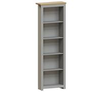 Vida Designs Arlington Bibliothèque à 5 étages, Bois Technique, Gris et chêne, 175 x 60 x 24 cm