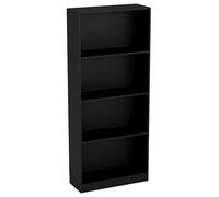 Vida Designs Cambridge Grande bibliothèque à 4 Niveaux en Bois Noir, Hêtre, 140 x 60 x 24 cm