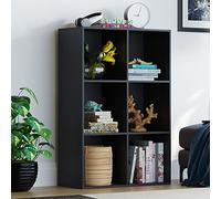 Vida Designs Durham Cube Bibliothèque de Rangement pour Salon ou Bureau (6 Cubes, Noir)