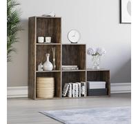 Vida Designs Durham Escalier Bibliothèque Étagères Rangement Organisateur Meuble de Salon (6 Cubes, Bois foncé)