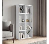 Vida Designs Meuble de Rangement 8 Cubes en Bois Blanc pour Bureau Salon
