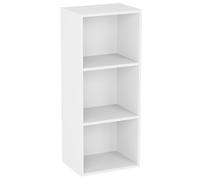 Vida Designs Oxford 3 Niveau Cube Bibliothèque, Moderne Space-Saving Meuble de Rangement for Salon, Chambre Or Bureau, Autoportant Exposition Shelf, H80xW32xD24cm (Blanc)