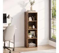 Vida Designs Oxford Bibliothèque cubique à 4 étages en Bois foncé Meuble de Rangement pour Bureau Salon
