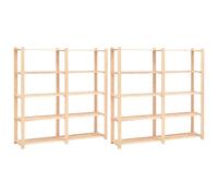 VIDA XL Étagères de Rangement 5 Niveaux 2pcs - Pin 500 kg