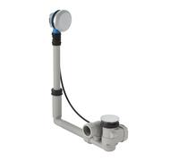 Vidage baignoire automatique clapet + rosace chromé - GEBERIT - 150.616.21.1