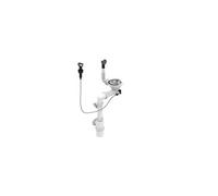 Vidage complet automatique chromé pour évier 1 cuve blanc G