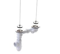 Vidage complet sans trop plein pour evier gres - Diametre 60 mm