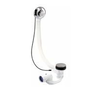 vidage de baignoire - easybain wave - abs - chromé - avec cable - nicoll 0203611