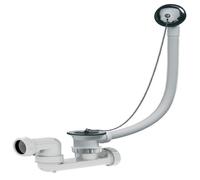 Vidage de baignoire - VALENTIN - 00 551200 000 00 - bouchon et chaînette 500 mm - cuvette Ø70 mm - sortie orientable 1""1/2