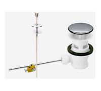 Bonde de lavabo à clapet plastique avec tirette - 0201006 NICOLL