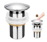Vidage Salle De Bain Bonde De Lavabo Pop Up Sans Trop Plein Bonde De Vidage Universelle Pour Lavabo En Cuivre Chromé Pour Cuisines Bain Lavabo Évier