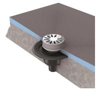 Vidage Wedi Fundo écoulement 1 point vertical DN50 grille ronde