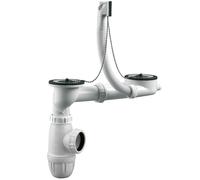 Vidange d'évier 2 bacs 300mm Valentin