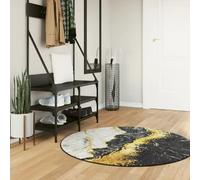 vidaXL Tapis Ø 120 cm Lavable Antidérapant Multicolore