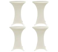 vidaXL Ø 70 cm Crème 4 pcs