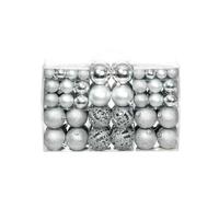 vidaXL Ensemble Boules de Noël 100 pcs - Argent