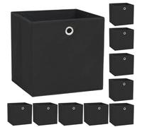 vidaXL 10x Boîtes de Rangement Tissu Non-tissé Stockage Chaussette Garde-robe