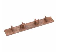 vidaXL 10x Embouts de Terrasse Embouts de Carreau de Terrasse Planche Patio Jardin Extérieur Balcon Piscine Arrière-cour Marron Plastique