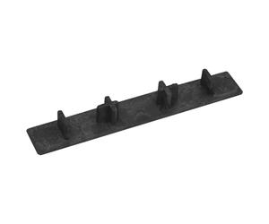 vidaXL 10x Embouts de Terrasse Embouts de Carreau de Terrasse Planche Patio Jardin Extérieur Balcon Piscine Arrière-cour Noir Plastique
