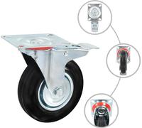 vidaXL 12 pcs. Roues pivotantes 125 mm