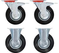 vidaXL 12 pcs. Roulettes 125 mm