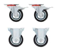 vidaXL 12 pcs Roulettes 75 mm