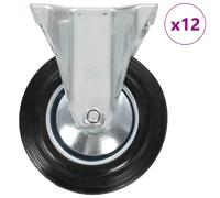 vidaXL 12 pcs Roulettes fixes 160 mm