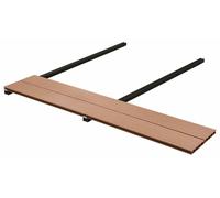 vidaXL : 120 lames de terrasse en bois composite (WPC), couleur marron