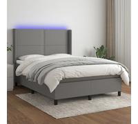 vidaXL 140x190 cm - Gris foncé