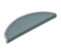 vidaXL 15x Tapis de Marches d'Escalier Protecteur d'Escalier Moquette d'Escalier Maison Intérieur Insonorisant Antidérapant Bleu 56x17x3 cm