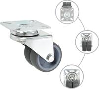 vidaXL 16 pcs. Roues pivotantes avec roues jumelées 50 mm