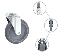vidaXL 16 pcs. Roues pivotantes avec trou au dos 125 mm
