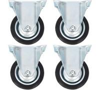 vidaXL 16 pcs Roulettes fixes 75 mm G