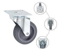 vidaXL 16 pcs. Roulettes pivotantes 75 mm