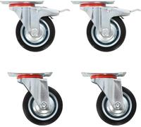 vidaXL 16 pcs. Roulettes pivotantes 75 mm