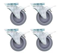 vidaXL 16 pcs Roulettes pivotantes 75 mm