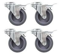 vidaXL 16 pcs Roulettes pivotantes à trou de boulon 75 mm