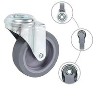 vidaXL 16 pcs. Roulettes pivotantes avec trou d'axe 75 mm