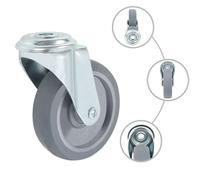vidaXL 16 pcs. Roulettes pivotantes avec trou de boulon 100 mm