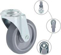 vidaXL 16 pcs. Roulettes pivotantes avec trou pour le dos 100 mm