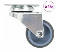 vidaXL 16 pcs Roulettes Pivotantes Doubles - 50 mm