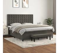 vidaXL 180x200 cm - Gris foncé