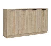 vidaXL 2× Buffets Armoires Latérales de Salle de Séjour Armoires de Rangemant Meubles de Rangement Chêne Sonoma 60x30x70 cm Bois d'Ingénierie