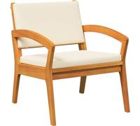 vidaXL - 2 chaises de jardin en bois d'acacia massif, finition huile naturelle
