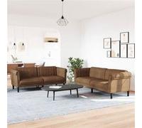 vidaXL Ensemble canapés 2 pcs - Marron