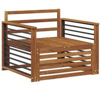 vidaXL : 2 fauteuils d'extérieur, couleur naturelle