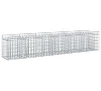 vidaXL - 2 jardinières en gabions, 300 x 50 x 60 cm, acier galvanisé