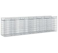 vidaXL - 2 jardinières en gabions, 300 x 50 x 80 cm, acier galvanisé