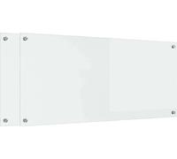 vidaXL : 2 panneaux de protection pour cuisine, transparents, 110 x 50 cm, en verre trempé