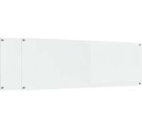 vidaXL : 2 panneaux de protection pour cuisine, transparents, 120 x 40 cm, en verre trempé